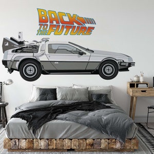 Back To future Movie Wall Decal Car Wall Decal the DeLorean time machine Wall Decal DMC DeLorean vehicle Wall Sticker