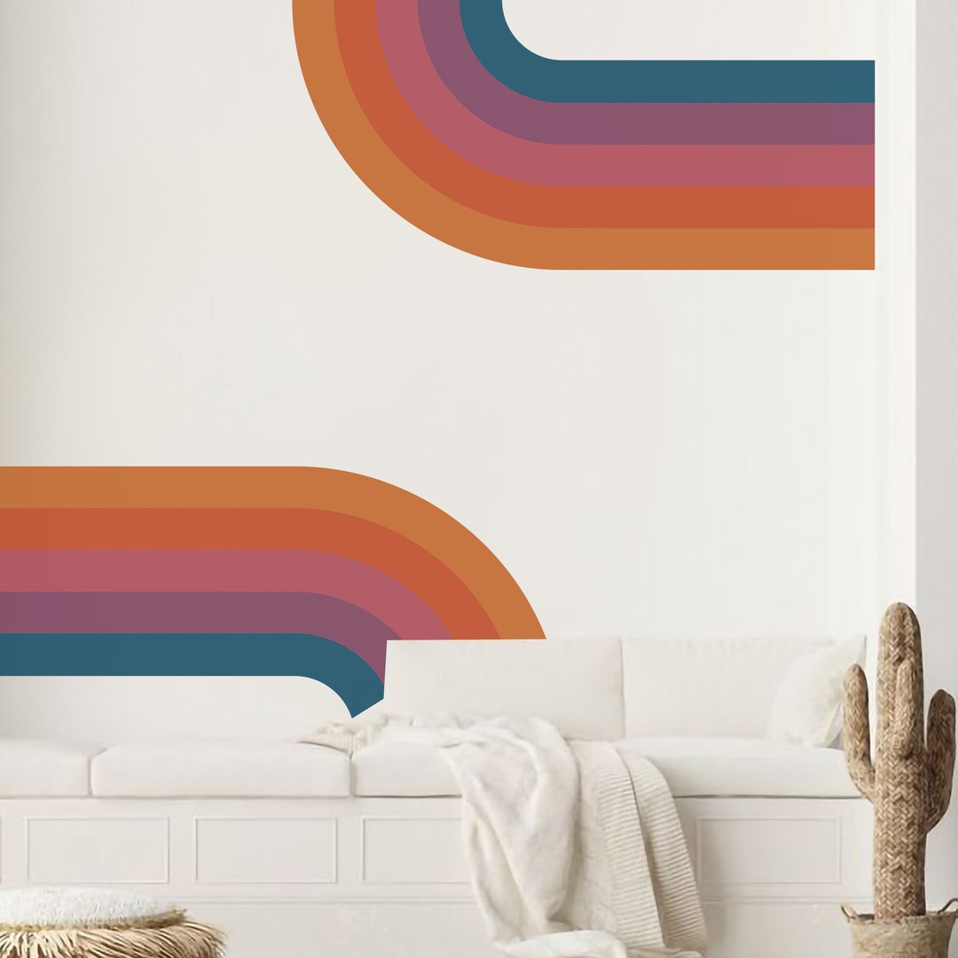 Retro Wall Decal Wall Sticker Wall Art Wallpaper Wall Mural for Modern ...