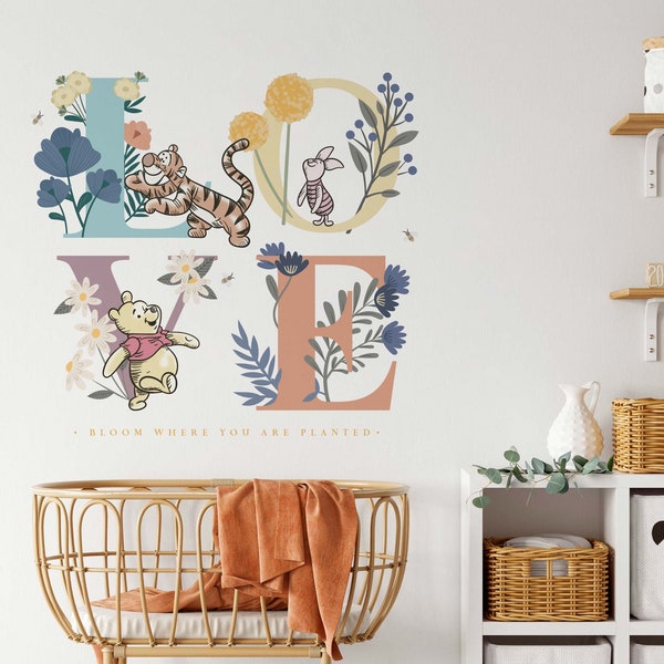 Pooh Wall Decal Etsy