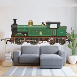 Get the Retro Charm for Your Space With the Vintage Old Train Wall ...