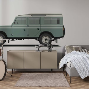 Adesivo rimovibile Land Rover Defender Station Wagon Car Decalcomania murale Carta da parati per soggiorno e ufficio