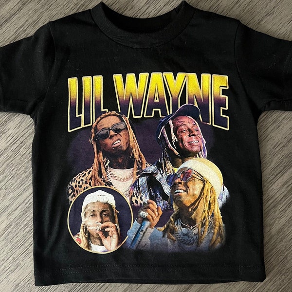 Kids shirt, kids hip hop shirt, lil Wayne kids shirt, rap shirt, weezy baby, lil Wayne merch.