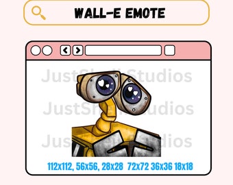 WALL-E Stare Cute Emote For Twitch Discord YouTube