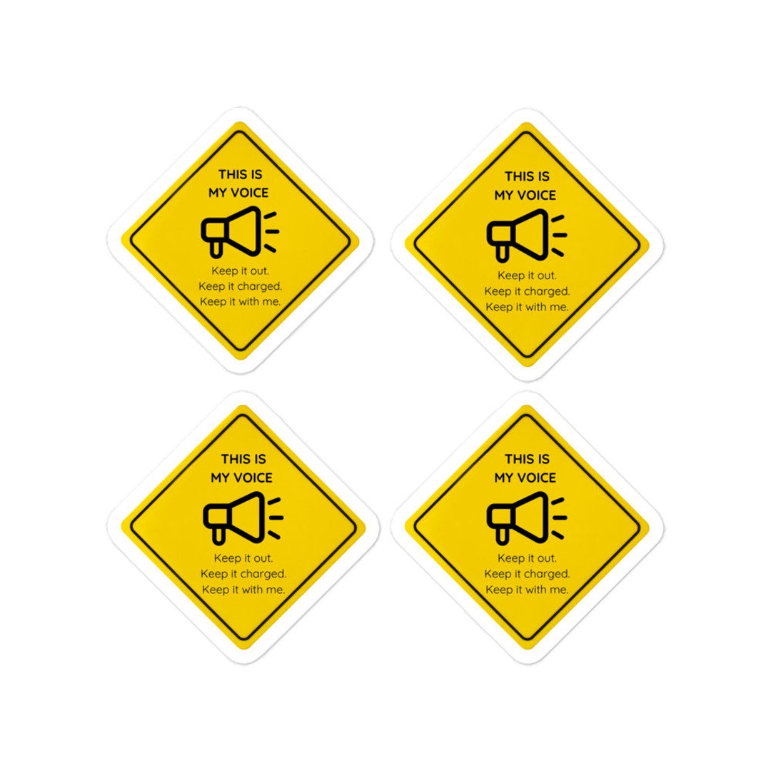 This is My Voice Communication Device Stickers Etsy