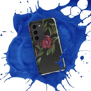 Pretty Rose Protective Cell Phone Case, Cellular Phone Cover for Different Samsung Phones, Original Artistic Floral Tough Case for Samsung®
