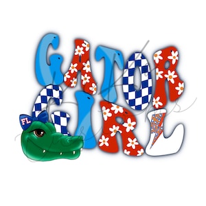Florida Gator, FL Gator, Chomp Chomp, PNG, Sublimation, Digital Download