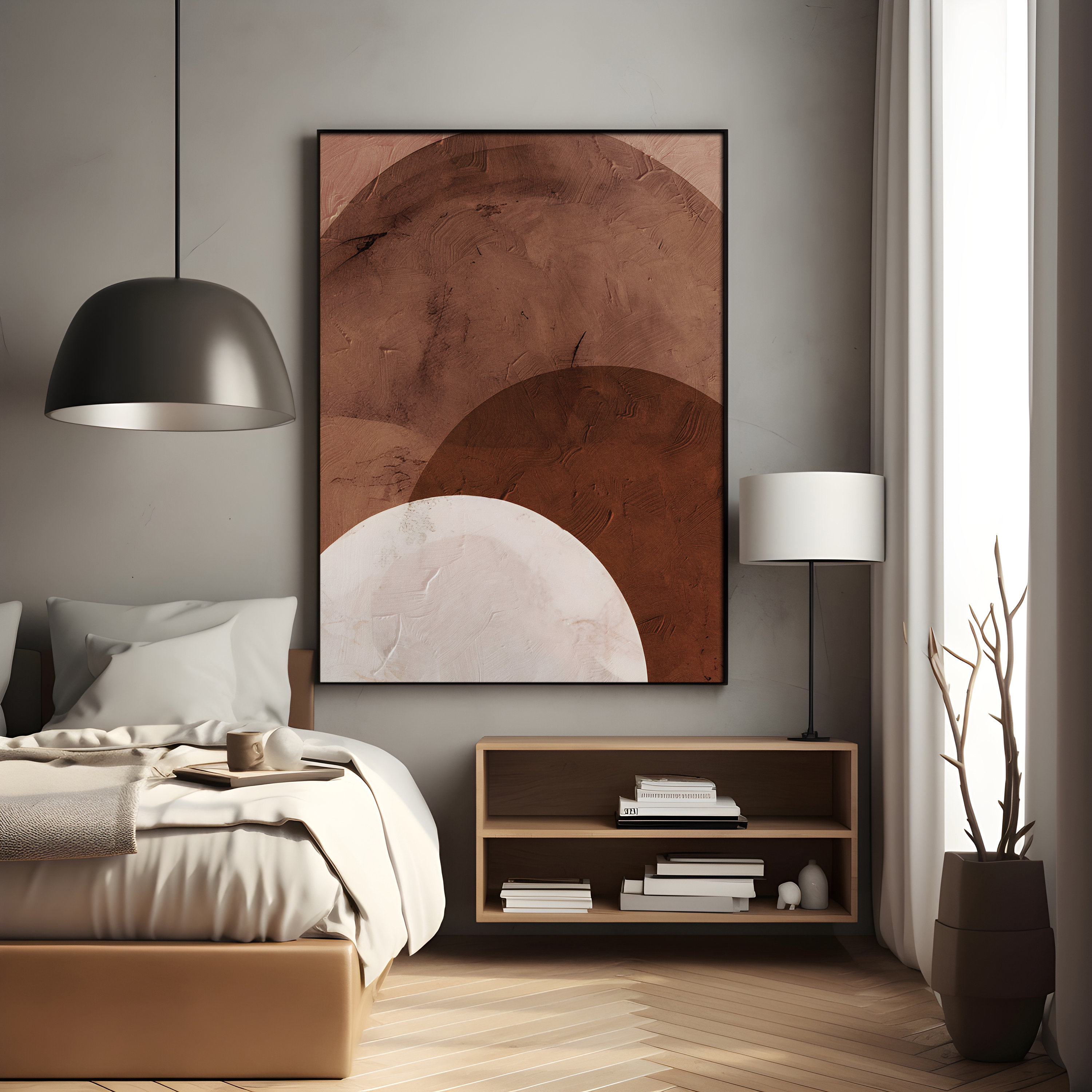 Gallery Wall Set of 2 Abstract Print Minimalist Wall Art Etsy