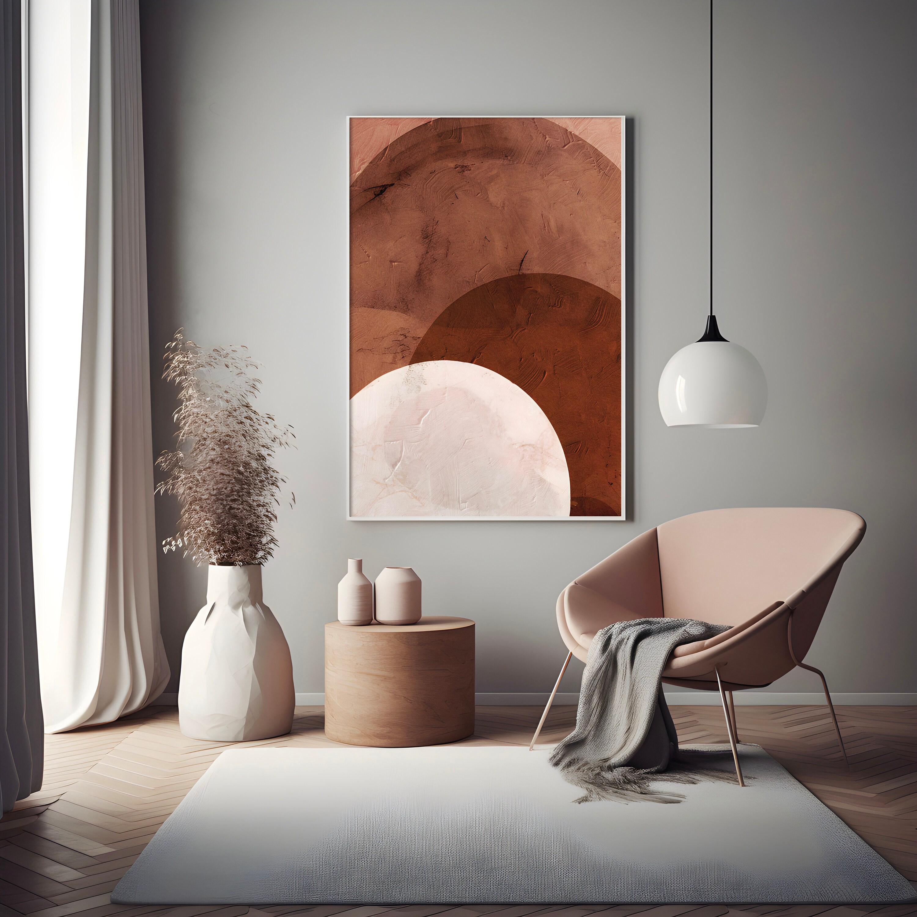 Gallery Wall Set of 2 Abstract Print Minimalist Wall Art Etsy