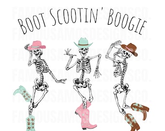 Boot Scootin&#39; Boogie | PNG | Digital Download Design png | Western | Retro | Dancing | Cowboy | Boots | Groovy