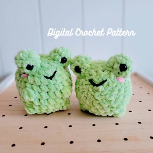 Chunky Pals Frog 2-in-1 Crochet Pattern Digital | Kawaii Cute Amigurumi Frog Pattern