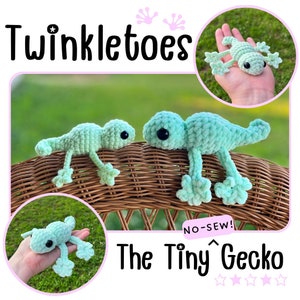 Twinkletoes the Tiny Gecko Crochet Amigurumi Pattern