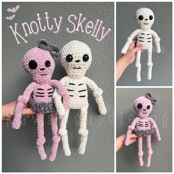 Knoestig Skelly gehaakt amigurumipatroon