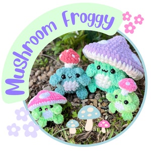 Mushroom Froggy Crochet Amigurumi Pattern