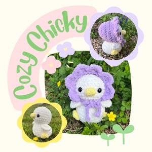 Cozy Chicky Crochet Amigurumi Pattern Duck Chicken