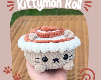 Modèle Amigurumi au crochet en rouleau de Kittymon