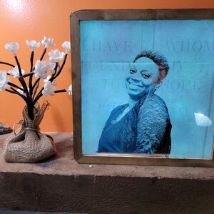 Personalized Engraved Mirror in a Shadow Box