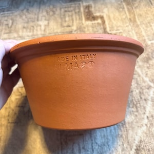 Vintage italiensk Silma Terracotta Planter Kruka Italien