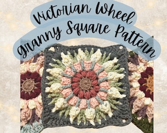 Victorian Wheel Granny Square Pattern