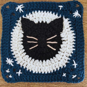 Moonlight Cat Granny Square image 2