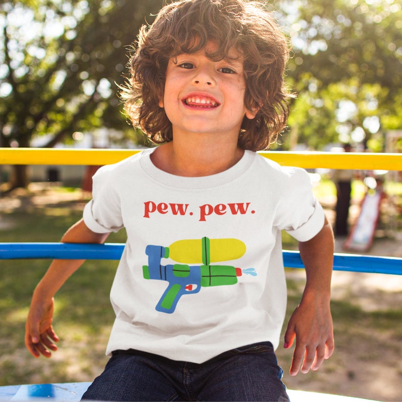 Pew Pew Squirt Gun Shirt Pool Party Shirt Splash Party Etsy
