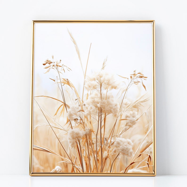 Dry Pampas Grass Neutral Wall Art