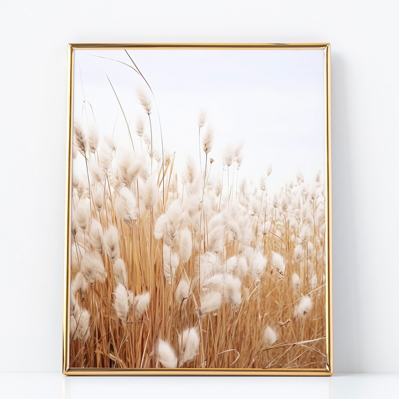 Dry Pampas Grass Neutral Wall Art