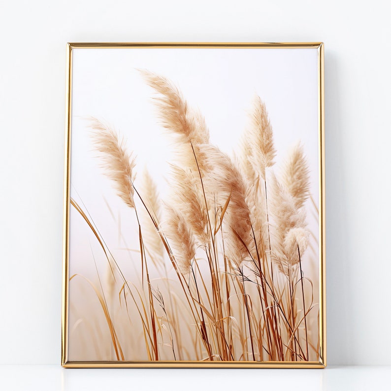 Dry Pampas Grass Neutral Wall Art