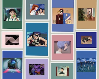 75 PCS Digital Wall Art Collage Kit - Anime Pintables - Digital Download
