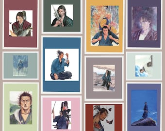 35 PCS Digital Wall Art Collage Kit - Anime Pintables - Digital Download