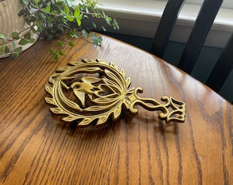 Vintage Brass Eagle Trivet