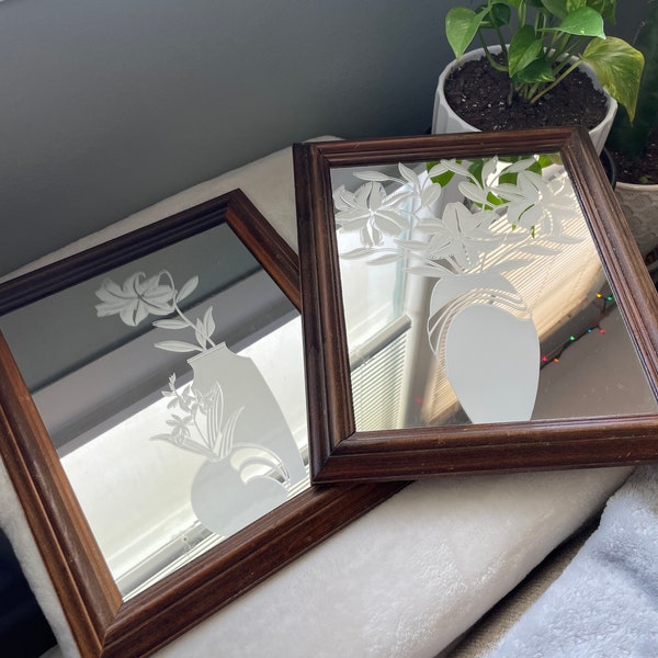 Etched Mirror - Etsy