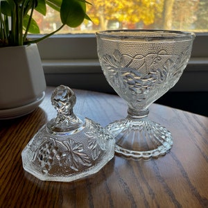 Vintage Indiana Glass Pedestal Candy Dish