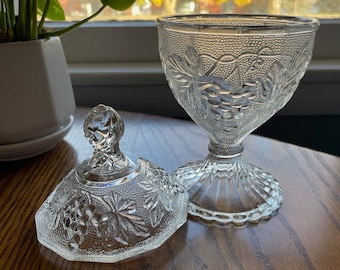 Vintage Indiana Glass Pedestal Candy Dish