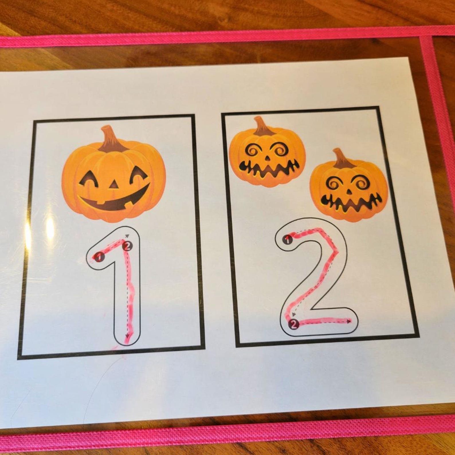 Pumpkin Number Tracing Flashcards, Halloween Math (PDF) - Etsy