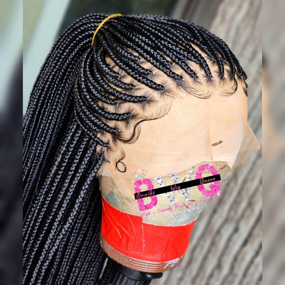 Full Lace Small Knotless Box Braid Wig(medium and Large Cap  display picture 2
