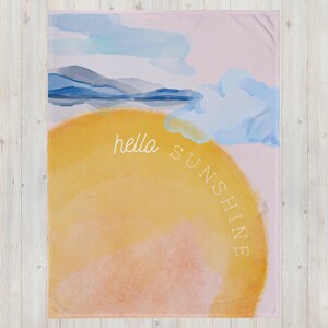 Hello Sunshine Throw Blanket
