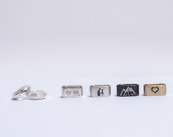 Personalized 925 Sterling Silver Bead Charm: Engraved Jewelry Making