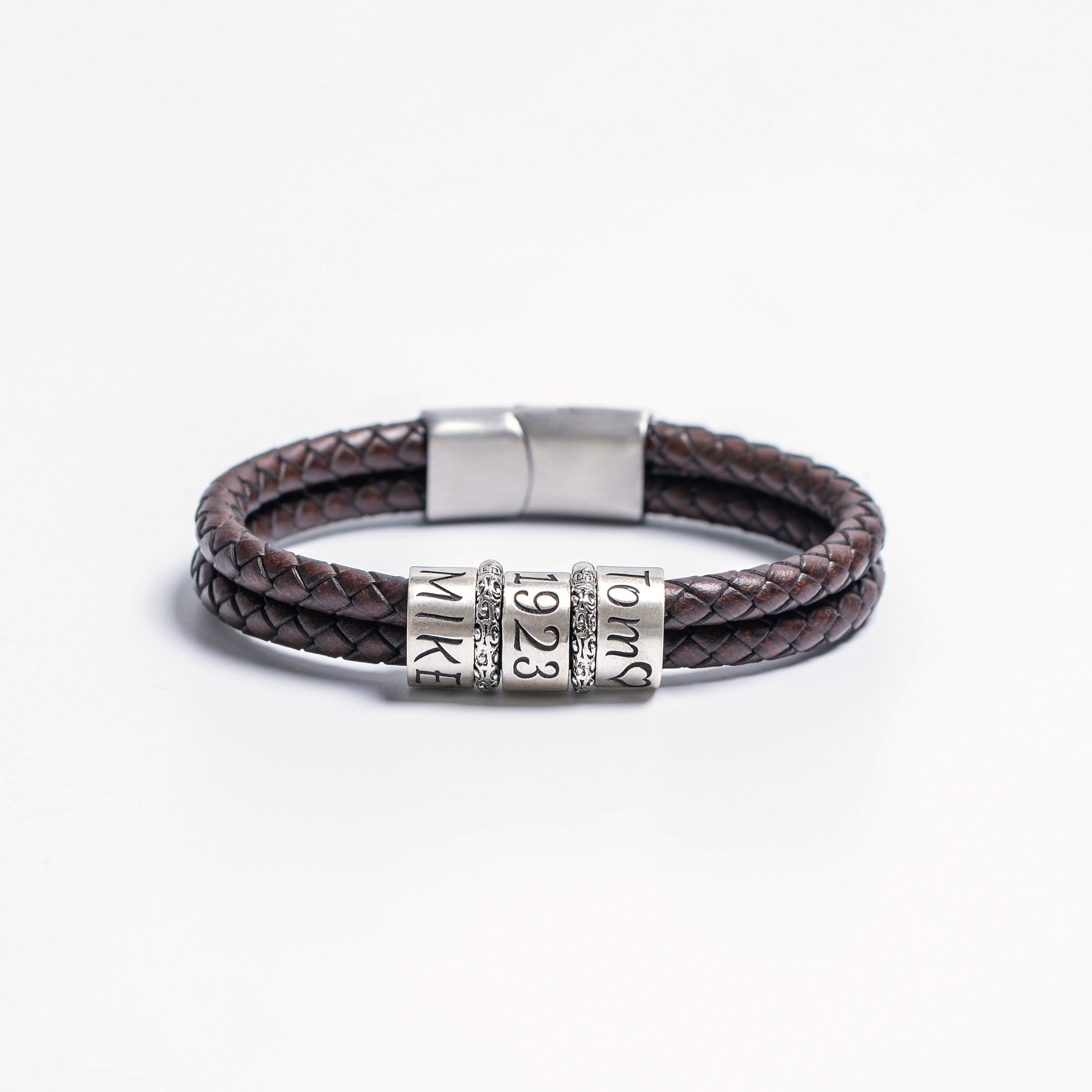 Buy Personalized Mens Bracelet in Custom Size, Handmade