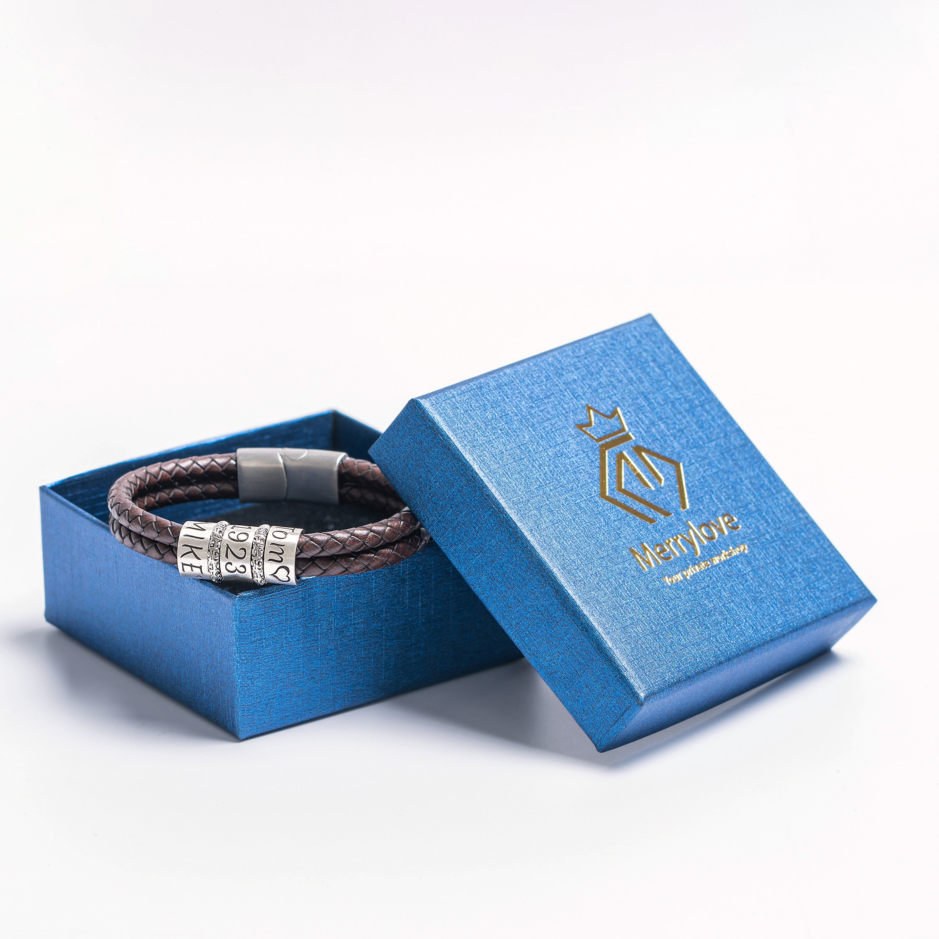 Buy Personalized Mens Bracelet in Custom Size, Handmade