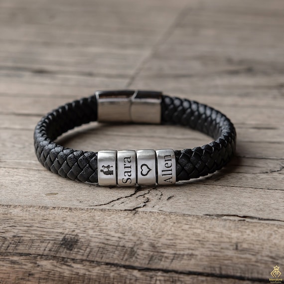 Customized father's day bracelet discount