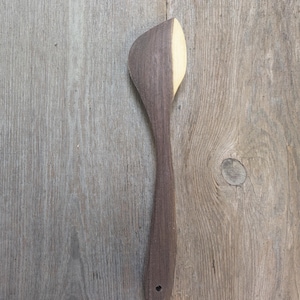 Hand-Crafted Walnut Spurtle: Fireware Collection Utensil