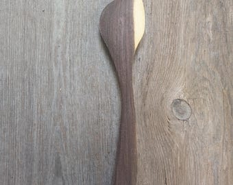 Hand-Crafted Walnut Spurtle: Fireware Collection Utensil