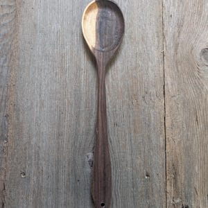 Hand-Crafted Walnut Spoon: Fireware Collection Utensil