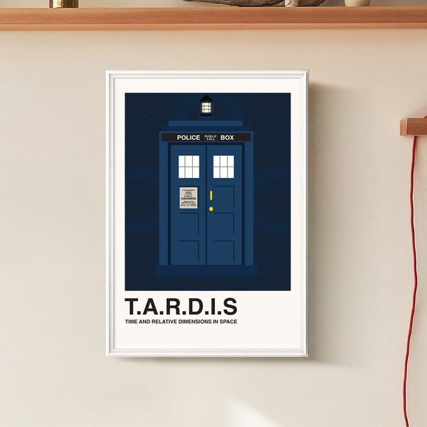 Doctor Who Download Tardis Poster Police Box Sci Fi Birthday Gift Printable Wall Art Moving Gift Housewarming gift