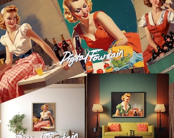 レトロなコカ・コーラのアートプリント70点：ヴィンテージポスター