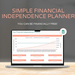 Financial Independence & Early Retirement 4% Rule Planner: How Much You Need and How Long It Will Take | Beginner Friendly | Google Sheets