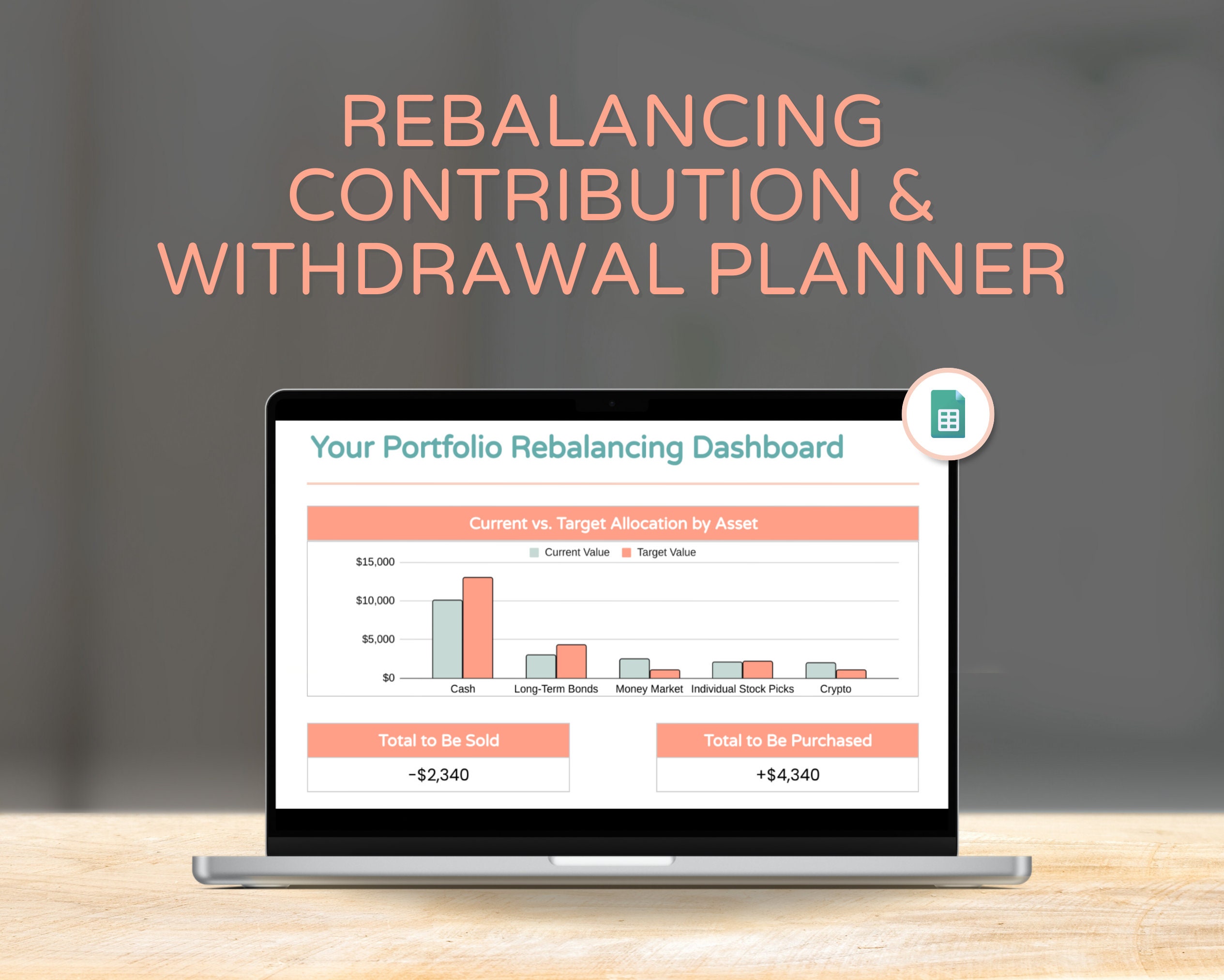 Investment Portfolio Rebalancing Calculator, Google Sheets (digital  Download) - Etsy