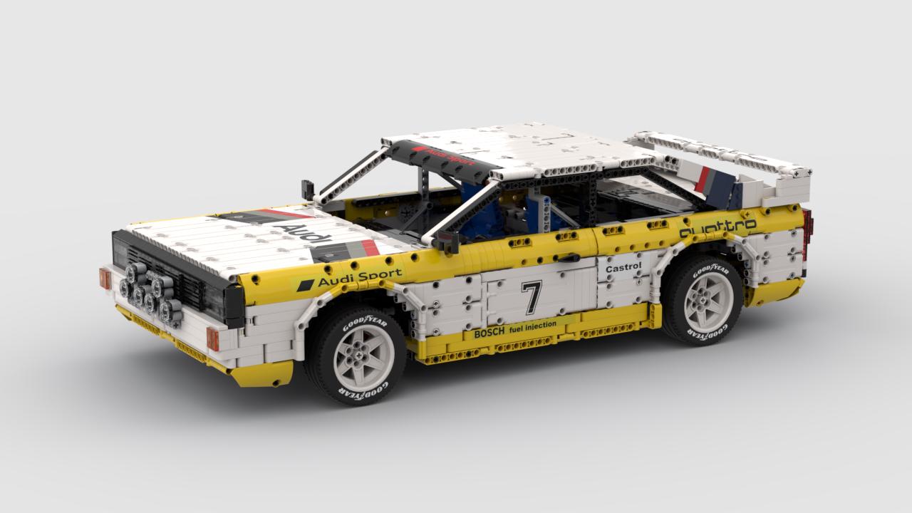 Building instruction AUDI Quattro 1:8