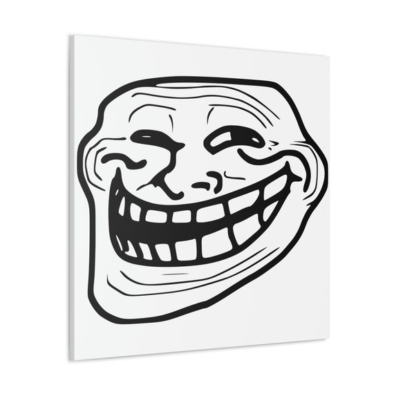 Trollface meme - High Quality Art Print