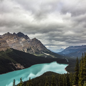 Peyto See Landschaftsfotografie, Wand-Dekor, digitaler Download, Fotografie, Druck, Landschaft, Poster, Wandkunst, Seen, Alberta, Wildlife